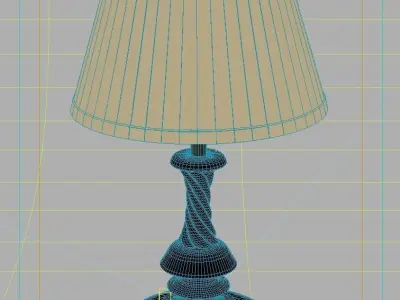 Table lamp 3D model 6