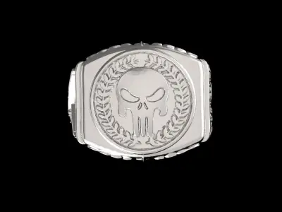 Punisher Police Ring Man 3D Print Model 3D print model
