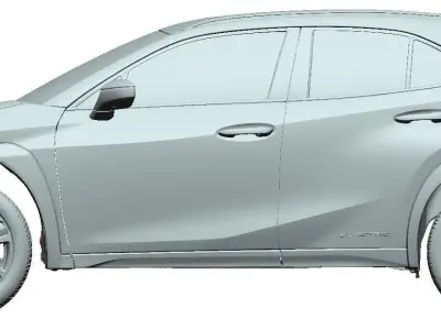 Lexus UX 300e 2021 - Exterior Scan 3D model 3D model