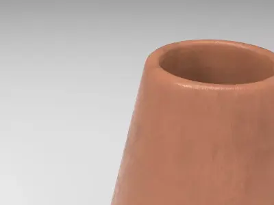 Rusk Vase Low-poly 3D model