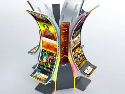 Neptune Double Casino Slot Machine Low-poly 3D model