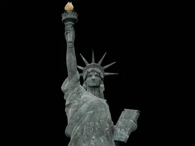 Statue of liberty 3D Model  Low-poly 3D model
