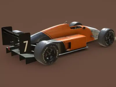 Generic F1 Car - 1980 3D model