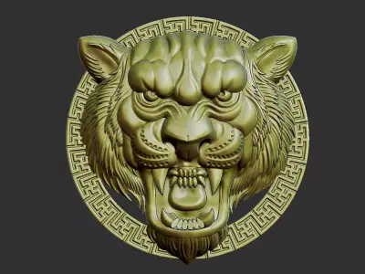 tiger head 3D print model