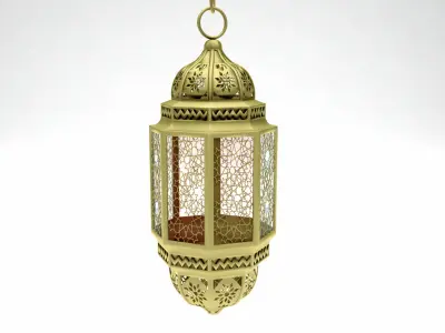 antique Islamic lighting lamp  3D model