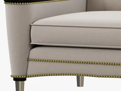 Francesco Molon ARMCHAIR WITH CARVING P521 3D model