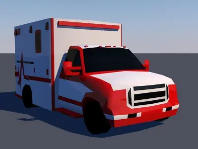Low poly vehicles car Low-poly 3D model
