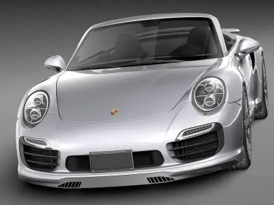 Porsche 911 Turbo cabriolet 2014 3D model