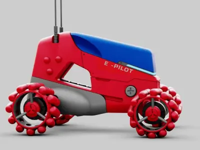 MARS COLONY VEHICLE RIGGED 3D model