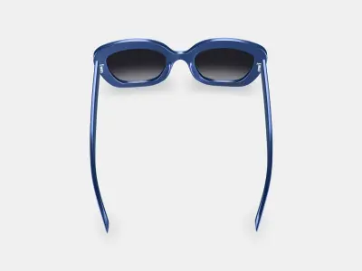 Gabriela Sunglasses in Denim Blue 3D model