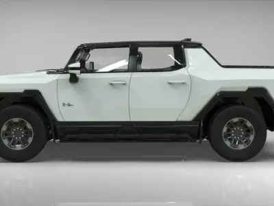 GMC HUMMER EV 2021 Electric truck Low-poly 3D model