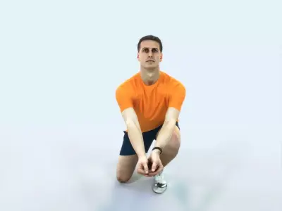 Romance 03L Volleyball Digging Sports Man Low-poly 3D model