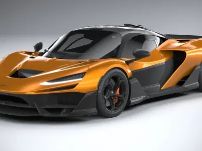 Mclaren W1 2025 LowPoly 3D model