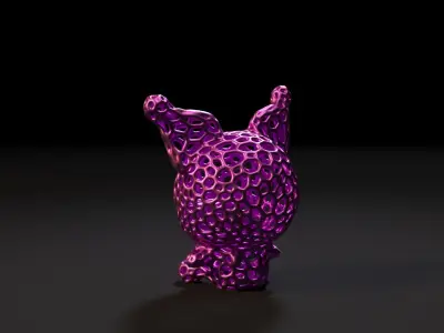 Kuromi Voronoi 3D print model