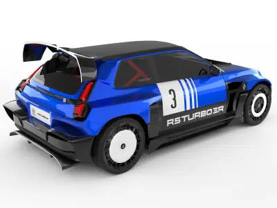 Renault 5 Turbo 3 Rally 3D model