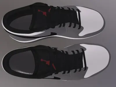 NIKE AIR JORDAN 1 LOW SHOES PBR Low-poly 3D model