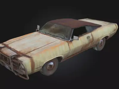 Rusty Cruiser  Vintage Car Model for Urban 3D model