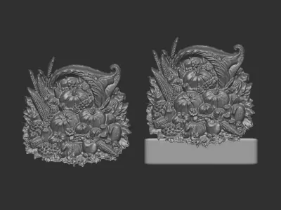happy thanks giving decor  3D print model
