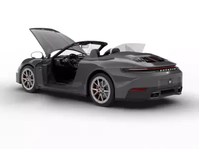 Porsche 911 Carrera 4S Cabrio HQ 2025 3d model 3D model