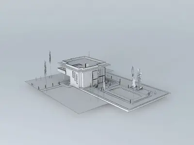 Modern house Free 3D model
