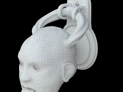 Doorbell Dead Head Low-poly 3D model