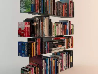 188 Realistic Books 3D model
