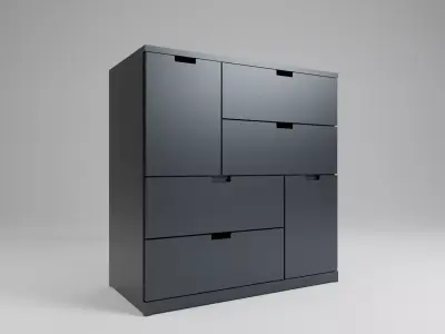 Cabinet pack  Low-poly 3D model