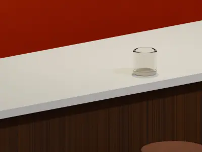 Full Scene Bar Stool 3D model