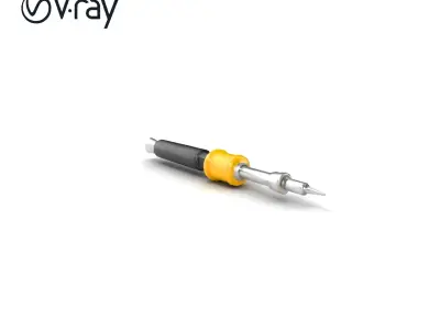 Classic Screwdriver Set with Various Head Types model pack Low-poly 3D model