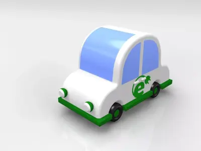 electric car 3D model