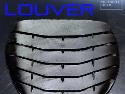 RX7 Window LOUVER FOR TAMIYA 1-24 Modelkit 3D print model