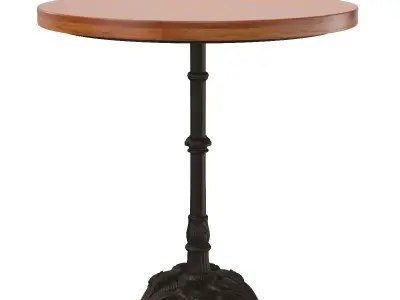 Carolina Classics Velio Mango Wood Table Top Bistro Table 3D model