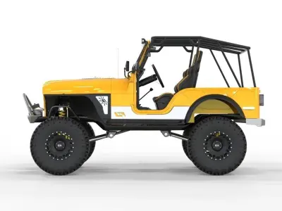Jeep CJ-5 Off Road 3D model
