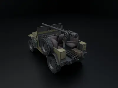 Safir 4x4 Low-poly 3D model