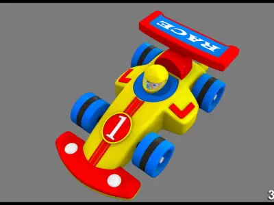 3D Model toy vehicle toy  race racing racer racecar racingcar  3D model
