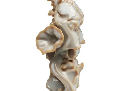 Decorative conch Low-poly 3D model