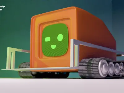 Tank Robot Free 3D model