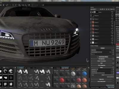 Audi r8 Low-poly 3D model