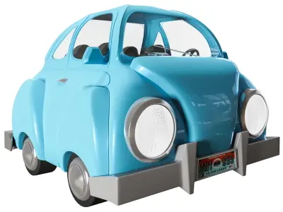 toy car Low-poly 3D model order