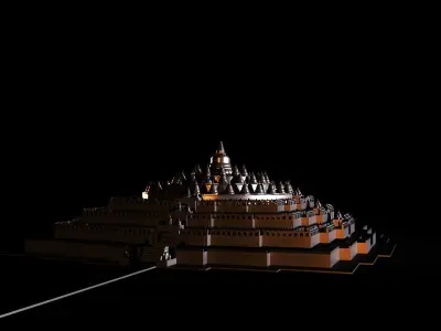 Borobudur Temple 3D model