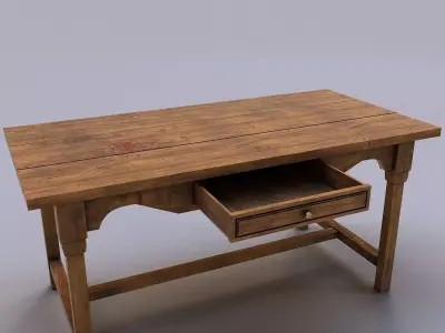 Old table 3D model