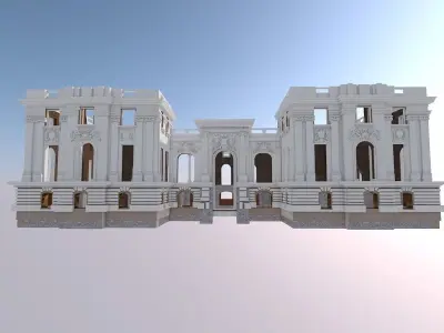 Little Trianon Palace ruin 3D model