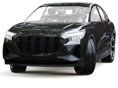 Audi Q4 sportback Low-poly 3D model