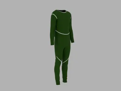 Sport Suit Low-poly 3D model
