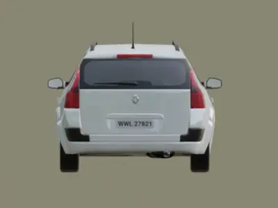 The Renault Megane Universal 2 3D Model Low-poly 3D model