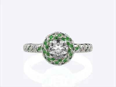 diamonds ring luxury ring 3D print model