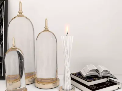 Shelf Decor Set 3D model