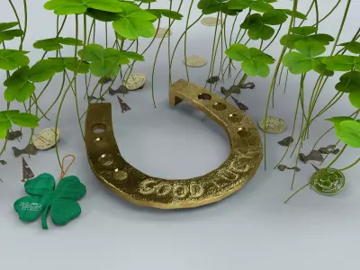 St Patricks Horseshoe 3D Model 3D model