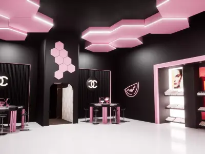 Cyberpunk Beauty Store 3D model
