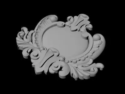 Central decor ornament for furniture 3D model 323